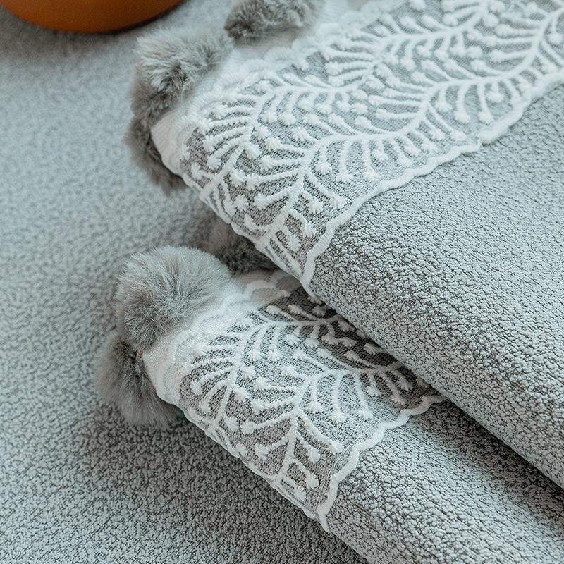 Premium Chenier Super Long Straight Row Sofa Cushion Universal In All Seasons, High-Grade Non-Slip Seat Cushion Cover, Autumn And Winter Cover