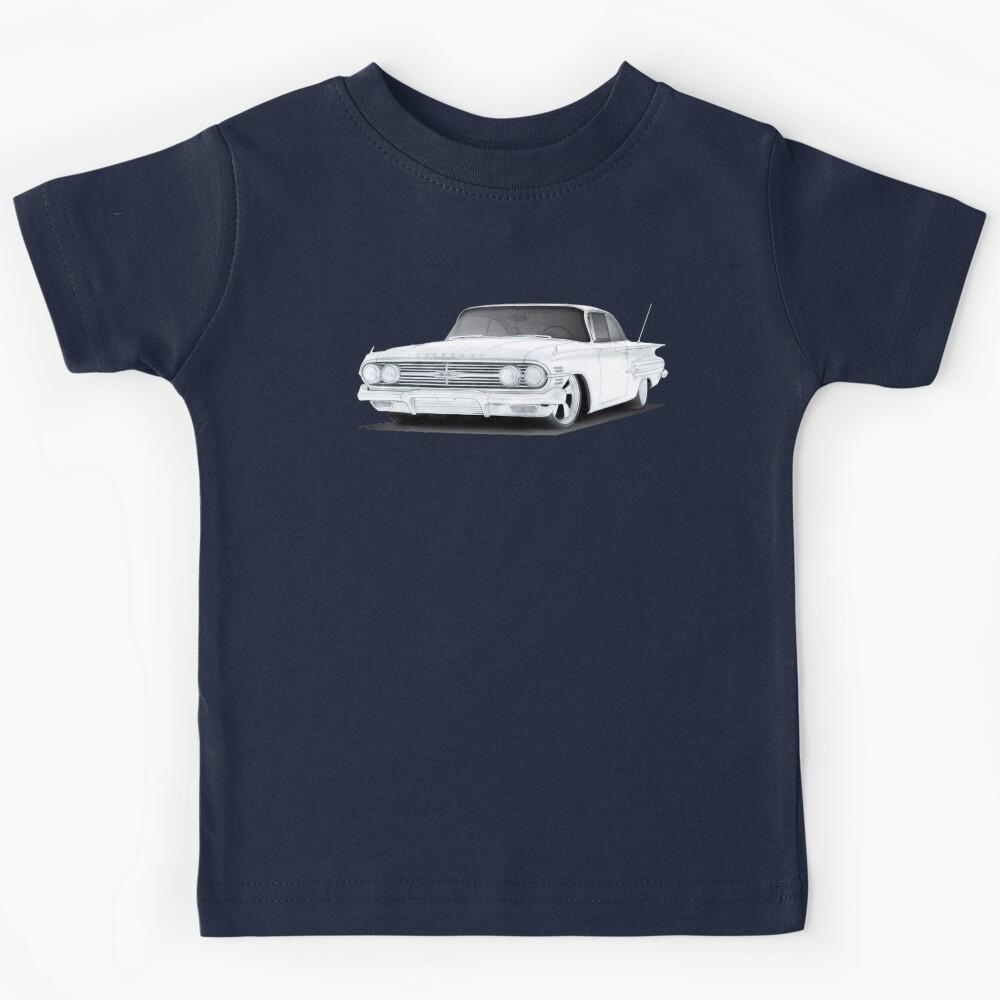 1960 Chevrolet Impala Drawing Kids T-Shirt 140