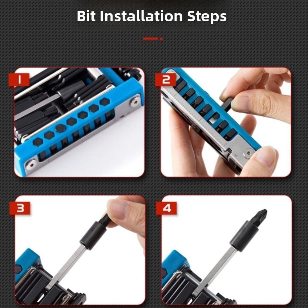 Magnetic Bicycle Repair Kit Portable Detachable Tool Kit Combo Set Bike Multi Tool Outdoor Cycling