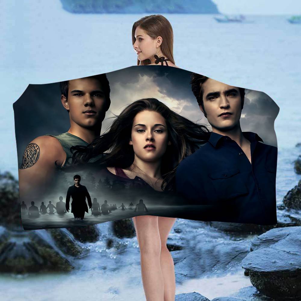 Movie Twilight Big Microfiber Beach Towels Quick Dry Towel Sand Beach Towels Pool Towel for Travel Swim Pool Yoga