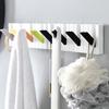 Piano Keys Wall Hooks Wall Mounted Organzier with 4 Hooks Adhesive Piano Design Entryway Hooks for Keys Hats Umbrellas Clothes Bathroom Kitchen