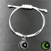 Sun Moon Couple Bracelets Adjustable Hand Chain Retro Braided Bracelet  Couple Jewelry Gift