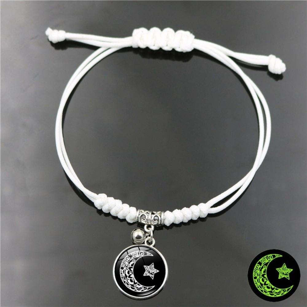 Sun Moon Couple Bracelets Adjustable Hand Chain Retro Braided Bracelet  Couple Jewelry Gift