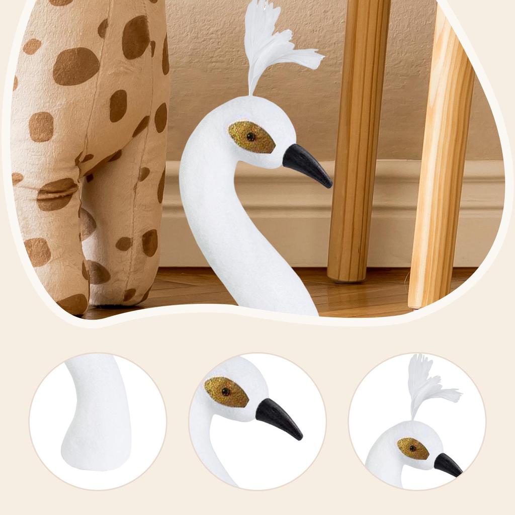 Peacock Mannequin Head, Floral Arrangement Decor, Flower Basket Ornament for Anniversary Thanksgiving Wedding, New Year Party