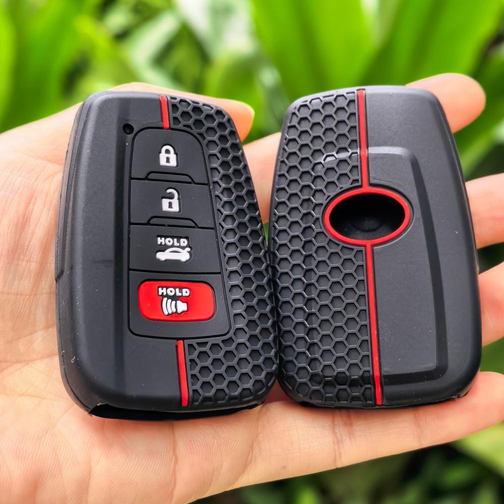 Silicone Remote Car Key Case Cover for Toyota CHR Camry Corolla RAV4 Highlander C-HR Prius Land Cruiser Prado Shell Accessories