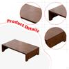 Compact Wooden Ottoman for Foot Support in Household and Office Settings