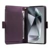 For Samsung Galaxy S25 Ultra Case with Multi-Card Holder and Strap PU Leather Phone Cover Stand