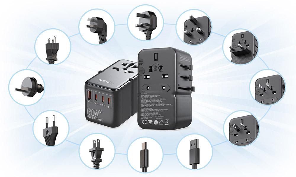 MINIX TP170 Universal Travel Adapter