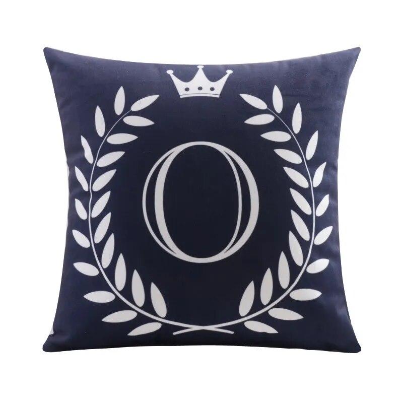 45*45CM 26 English Letters Plush Pillowcase Wedding Party Festival Decoration Sofa Office Seat Car Cushion Cover Home