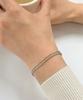 Mcel 14K Cloud Rope Double Chain Bracelet