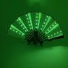 Halloween Carnival Party Lighting Supplies 10Inches Led Neon Light Rave Fan Folding Luminous Fan Glowing In The Party