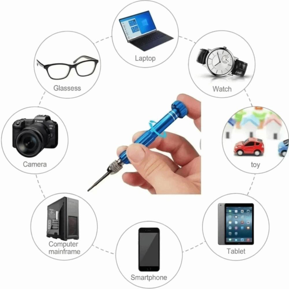 Aluminum Zinc Zinc Alloy Multi-Function Screwdriver Set S2 Bits Phone Repair Tool Precision Disassembly