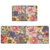 Non-slip Floral Kitchen Floor Mats Absorbent Bathroom Mat New Floor Rug  Household