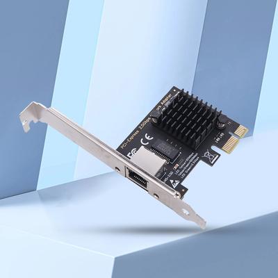 Adaptador LAN Ethernet Express 1/2/4 Portas Placa de Rede NIC RJ45 2.5GB PCIe Placa de Rede Gigabit Ethernet PCI Compatível com Windows Linux