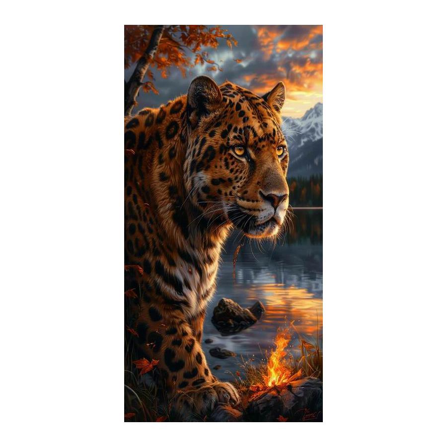 Lion Leopard Cat Large Size Diamond Painting New Collection Animals Diy Full Drill Rhinestone Embroidery Mosaic Cross Stitch Kits