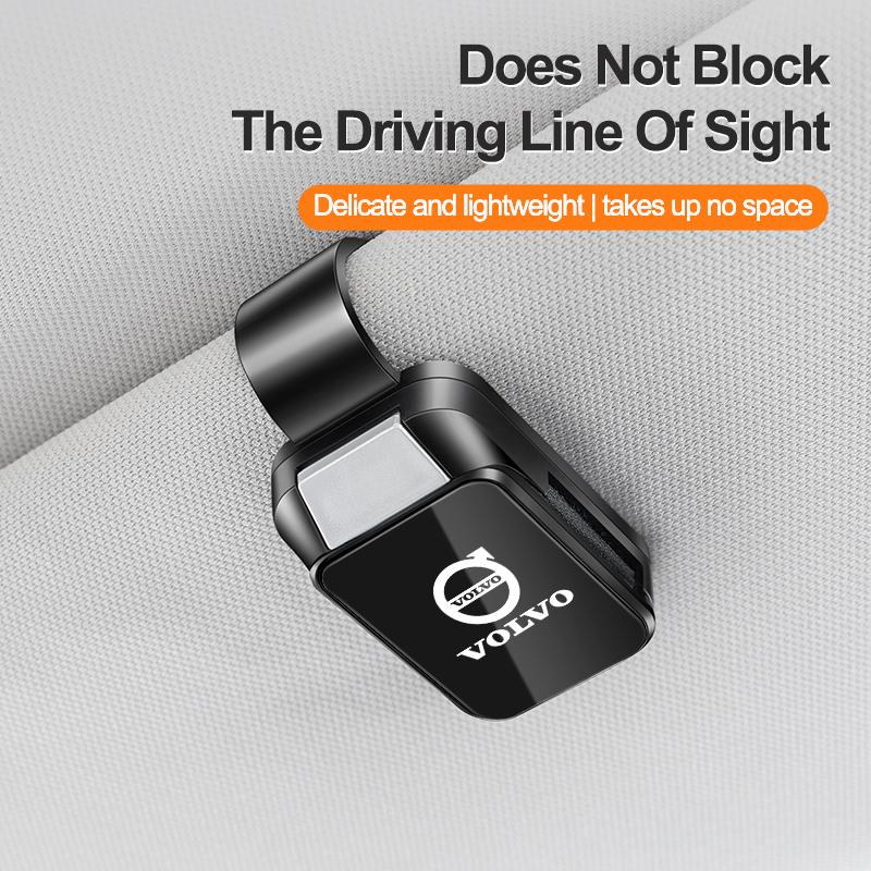 For VOLVO XC40 XC60 XC70 XC90 V40 V60 V90 C30 S60 S90 Car Interior Sunglasses Eyeglass Holder Glasses Storage Clip Accessories