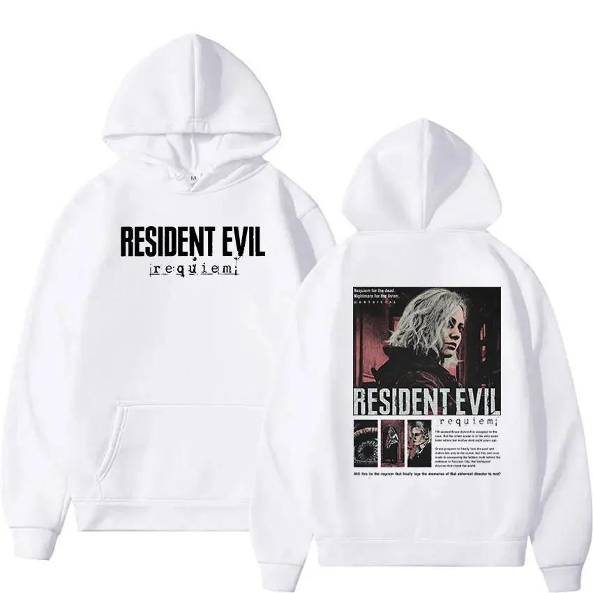2026 Resident Evil 4 Potisk Mikina Pánská Dámská Vintage Módní Pulovr Mikina Ležérní Fleecová Dlouhý Rukáv Oversized S Kapucí Streetwear