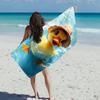 Gelbes Küken Strandtuch, Ultra Saugfähig Schnelltrocknend Weich Leicht Mikrofaser für Strandurlaub Pool Reisen Spaß