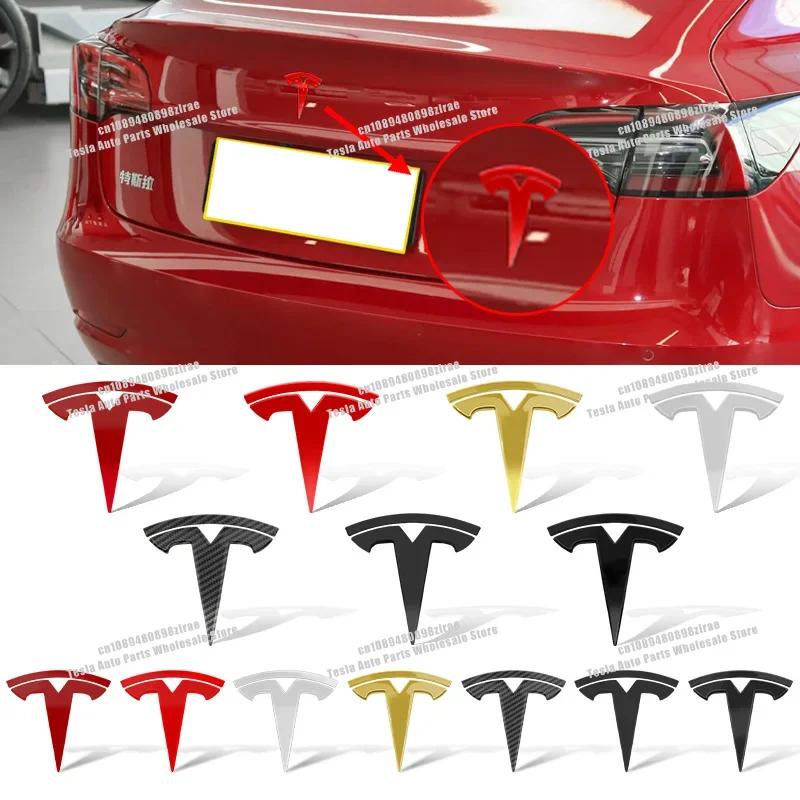 Car Sticker 2025 New Tesla For Tesla Model 3 Model Y Personalization Auto Decal Car Logo Badge Hood Front Grille Rear Trunk Deco
