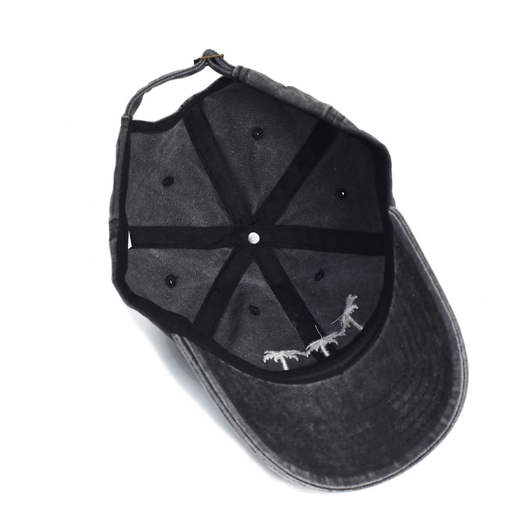 Unisex Washed Cotton Cap Coconut Palm Embroidery Vintage Baseball Cap Men Women Adjustable Casual Outdoor Streetwear Sports Hat