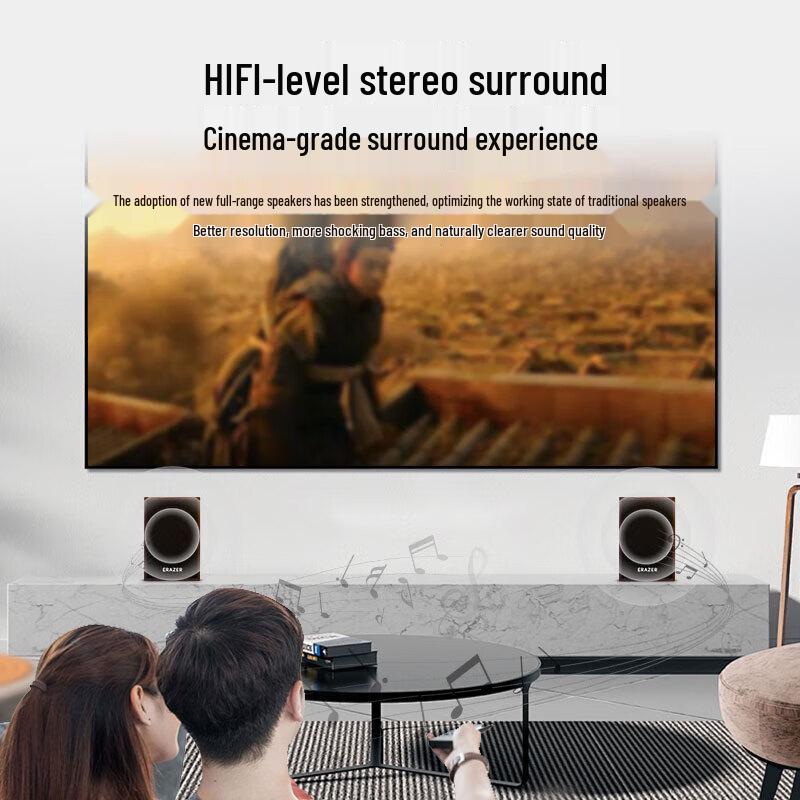 Lenovo D03 Wired/Bluetooth Wooden Desktop Speaker