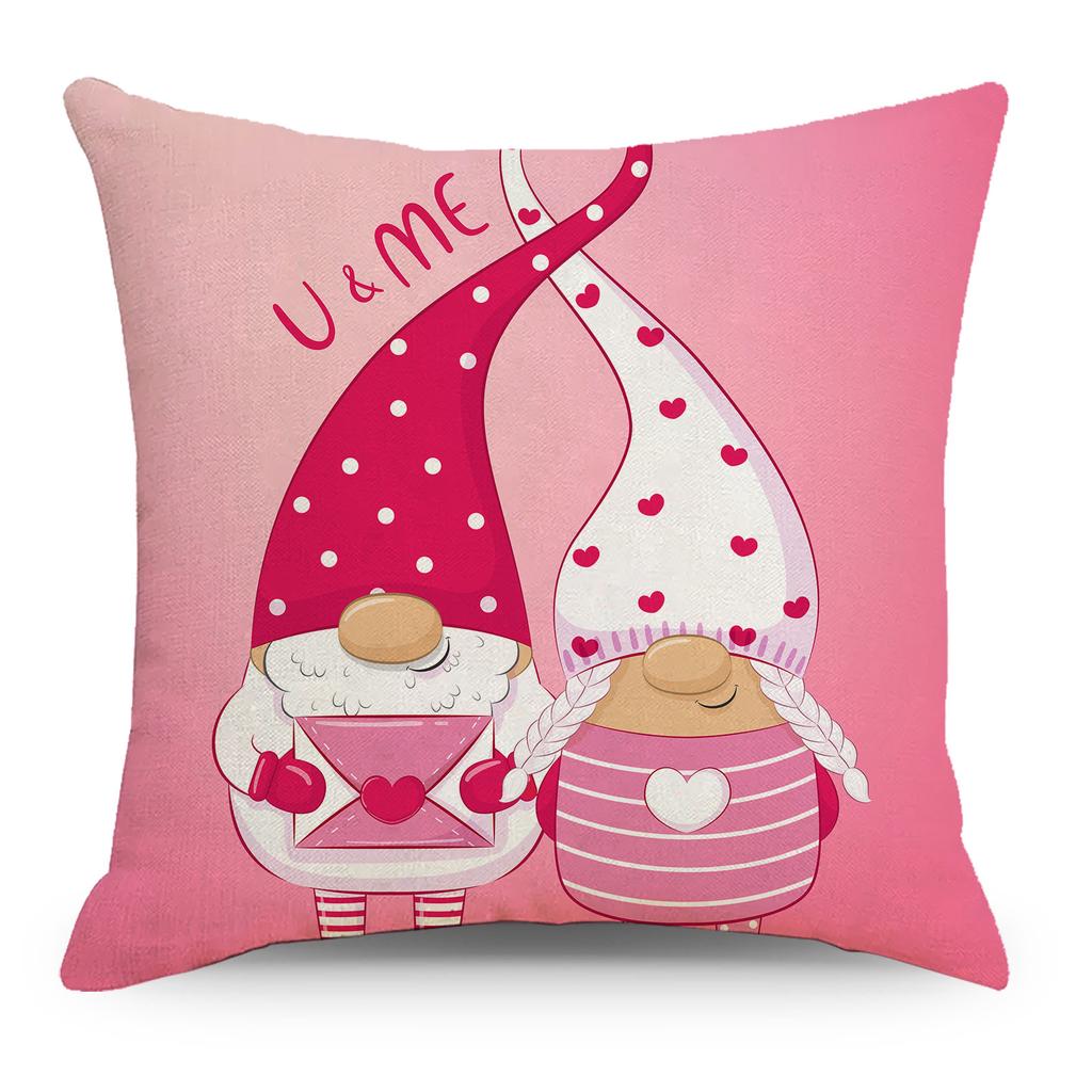 Nordic New Valentine's Day Linen Pillow Case Material Can Be Selected for Home Pillow Sleeping Pillow Cushion Cover