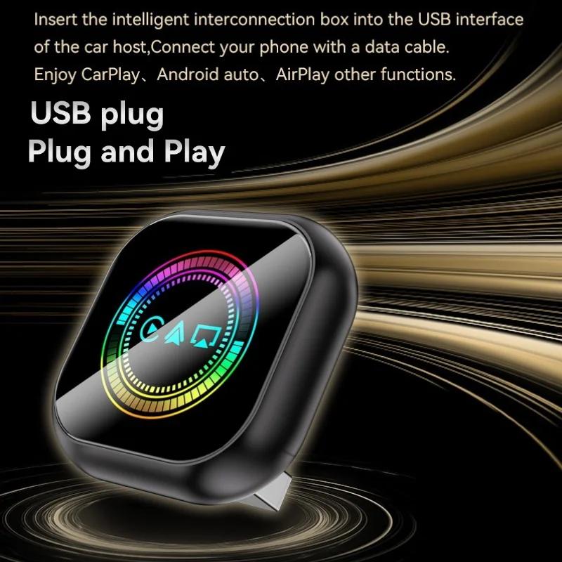 Wireless Carplay 3 In1 Smart Mirror Link Carplay Android Auto USB Dongle Adapter Wired Carplay To Wireless Plug And Play