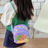 1 Piece  Multifunctional Storage Bag Capybara Printed Crossbody Bag Cute Doll Portable Chest Bag Kawaii Kids Gift
