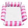 New Inflatable Four-tube Deck Chair with Net Floating Bed Water Play Stripe Folding Net Cloth Floating Chair