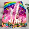 Unicorn Fantasy Blanket Soft Comfortable All Seasons Perfect Sofa Office Nap Travel Birthday Gift Christmas Present