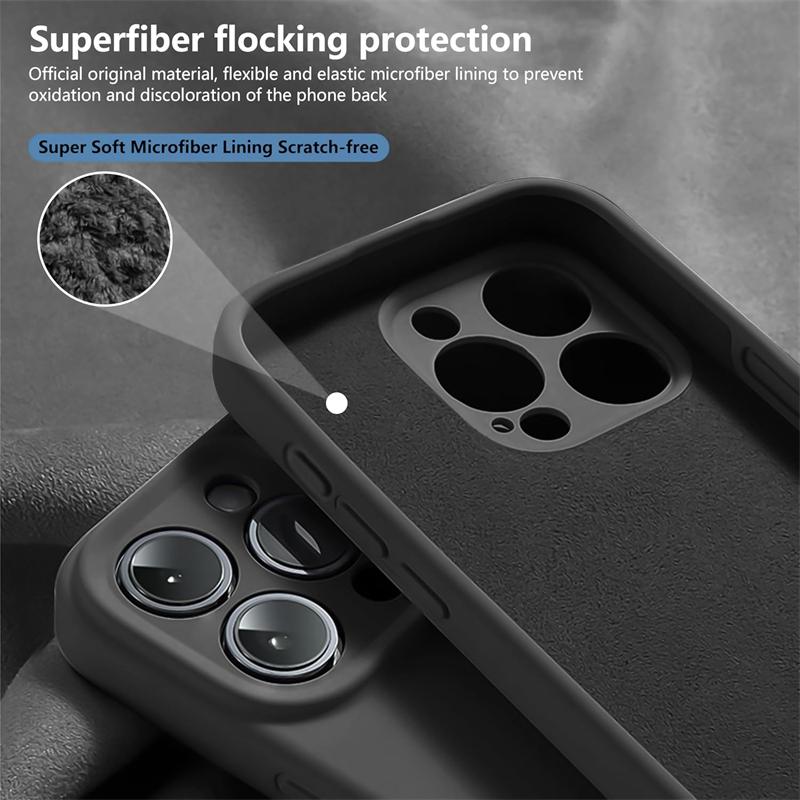 Liquid Silicone Magnetic Ring Holder Case for Magsafe IPhone 16 15 14 13 12 Pro Max Plus 16Pro 15Pro Mag Safe Stand Phone Cover