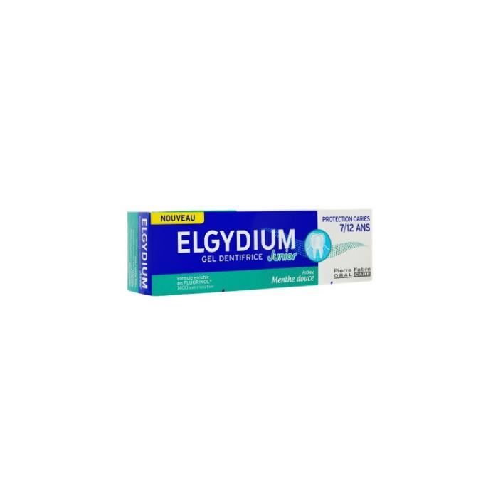 Dentifrice Junior - PIERRE FABRE - Elgydium - Protection Caries - Menthe Douce - 50ml