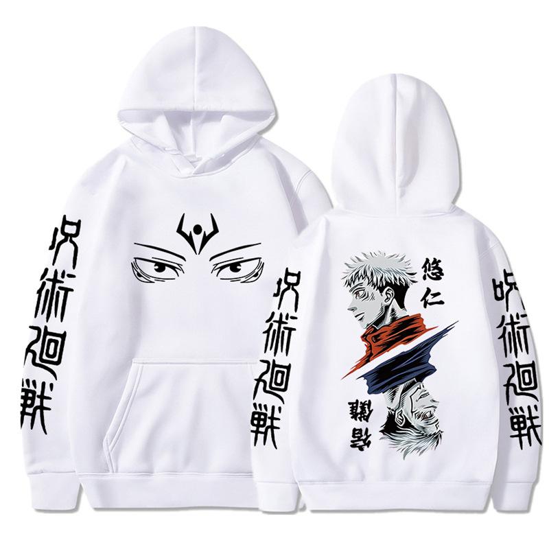 Japanese Animation Jujutsu Kaisen Men Hoodie Vintage Unisex Pullover Men Vintage Graphic Hoody Tops Oversize Clothing