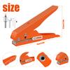 Lochzange 5/16 Zoll Verstellbare Hand-Lochzange Einzelkreislochstanze mit Begrenzung Kegelbohrer Papier Pappe PVC Leder