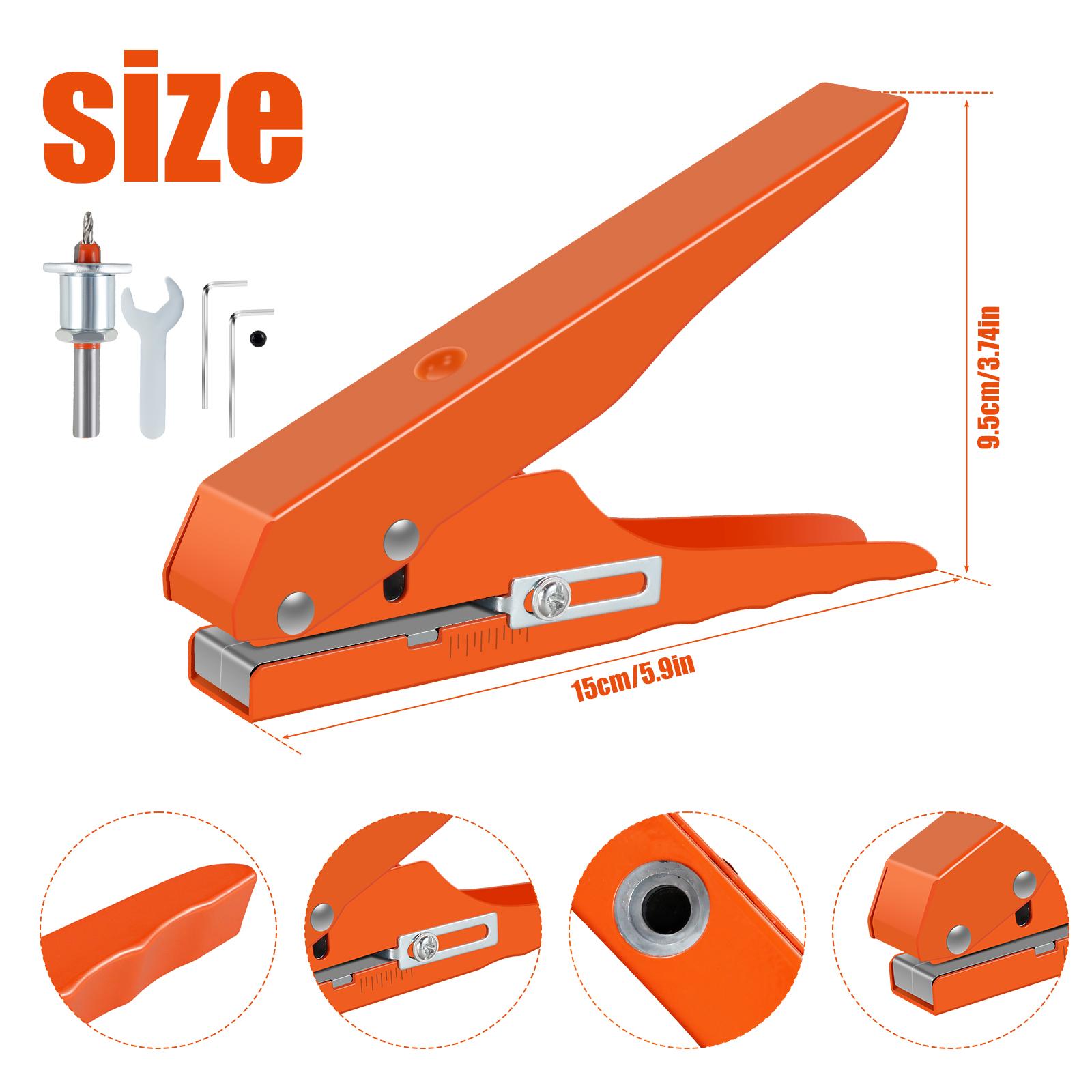 Screw Covers Hole Punch 8mm Aperture Round Punch Pliers Credit Photo Paper Card Corner Round Puncher Plier Leather Hole Punch