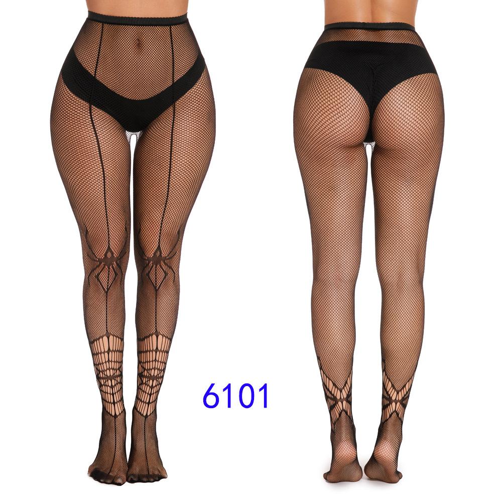 Ny Halloween Fisknätsstrumpor Set med Fisknätstights