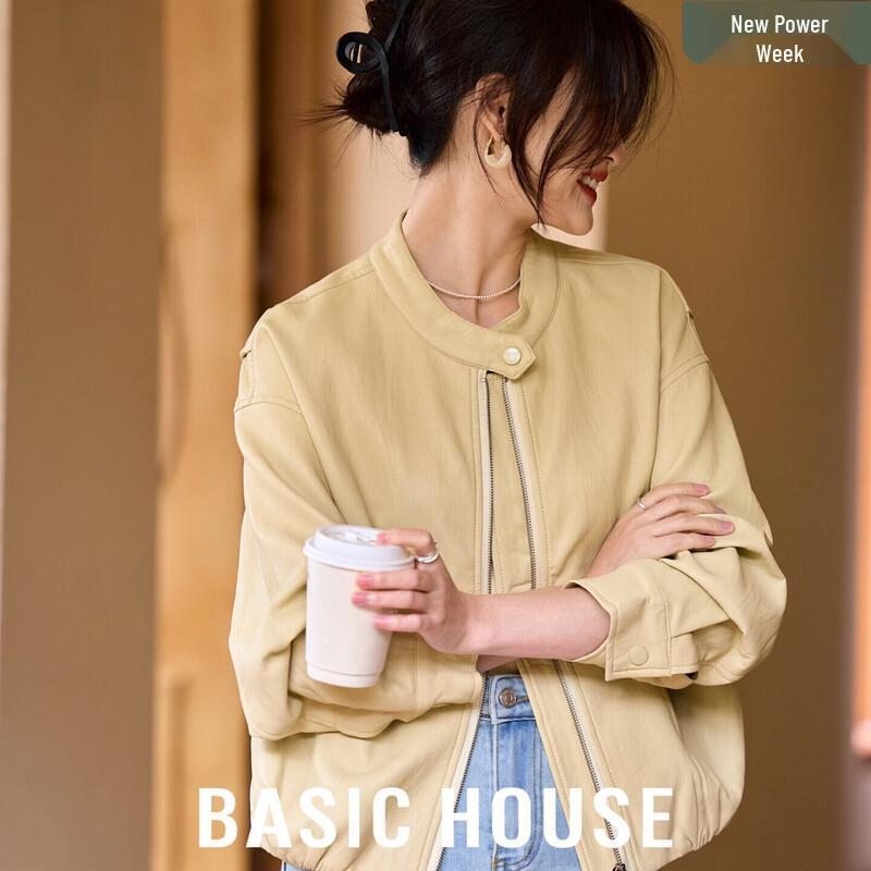 Basic House Women s PU Leather Motorcycle Jacket F
