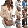 Button Slim Women Fit Blazer Casual Ol Work Jacket Long Sleeve Outwear Coat Suit