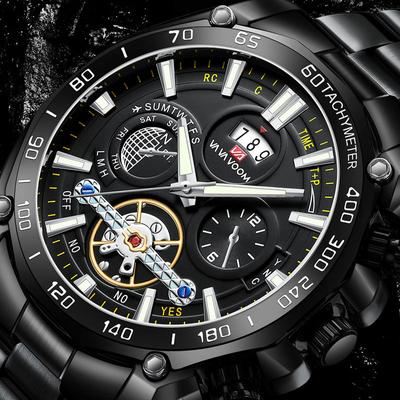 Watches Mechanical Automatic Watch Men Tourbillon Sport Clock Casual Business Moon Wrist Watch Men’s Mechanical Watches