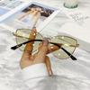 Luxus Metall Sonnenbrille Frauen Männer Quadrat Sonnenbrille Damen Shades Gradient Eyewear UV400 Schutzbrille Gafas De Sol Mujer Lentes