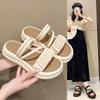 Rome with Skirt Platform Cool Slippers Women 2025 Summer New Internet Celebrity Explosion Casual Platform Beach Shoes Slippers