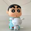 Crayon Shin-chan Little White's Daily Life Nohara Shiro  Action Figure Desktop Ornaments Anime Doll Peripheral Toy Gift