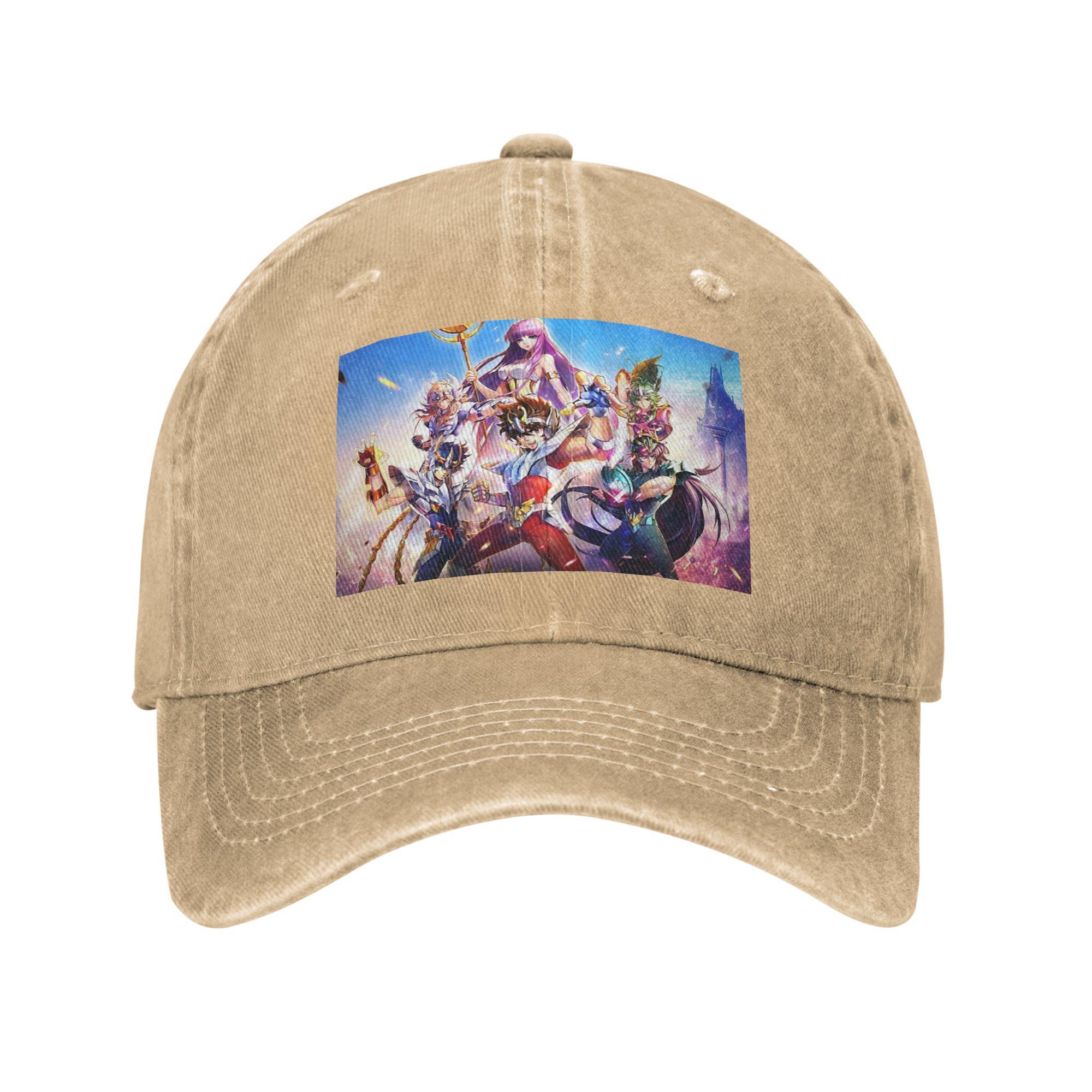 

Knights Of The Zodiac Saint Seiya Anime Denim Cap Casual Baseball Caps Adjustable Hat Summer Unisex Baseball Hats One Size
