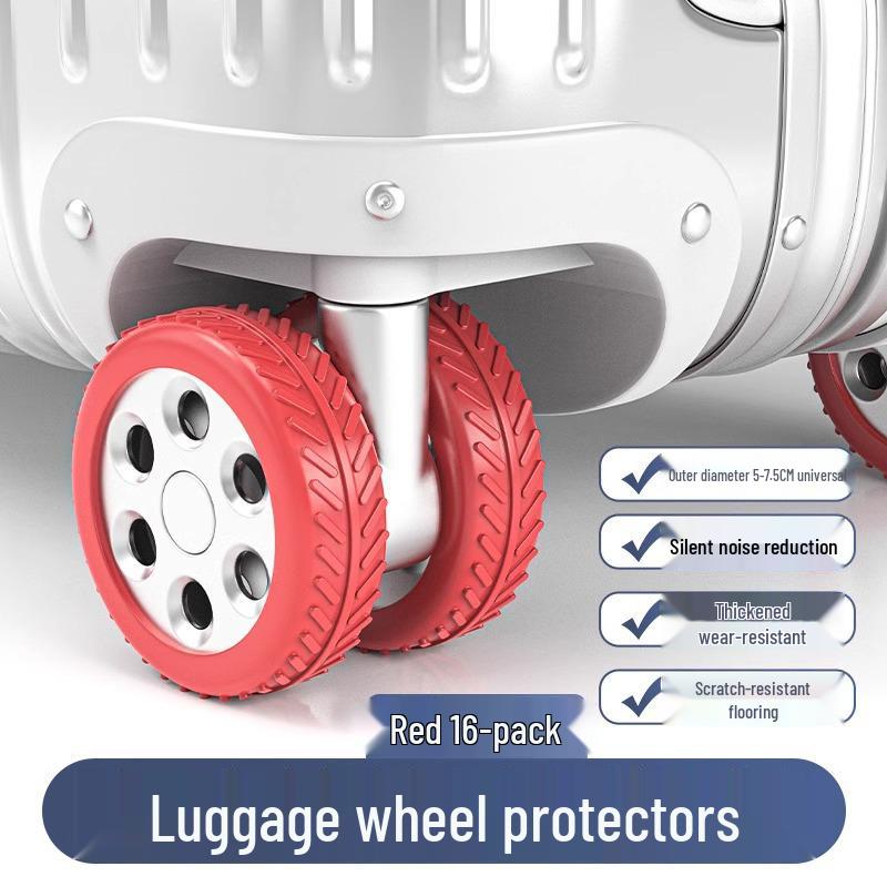 Silicone Silent Luggage Wheel Cover - Universal Replacement Accessory