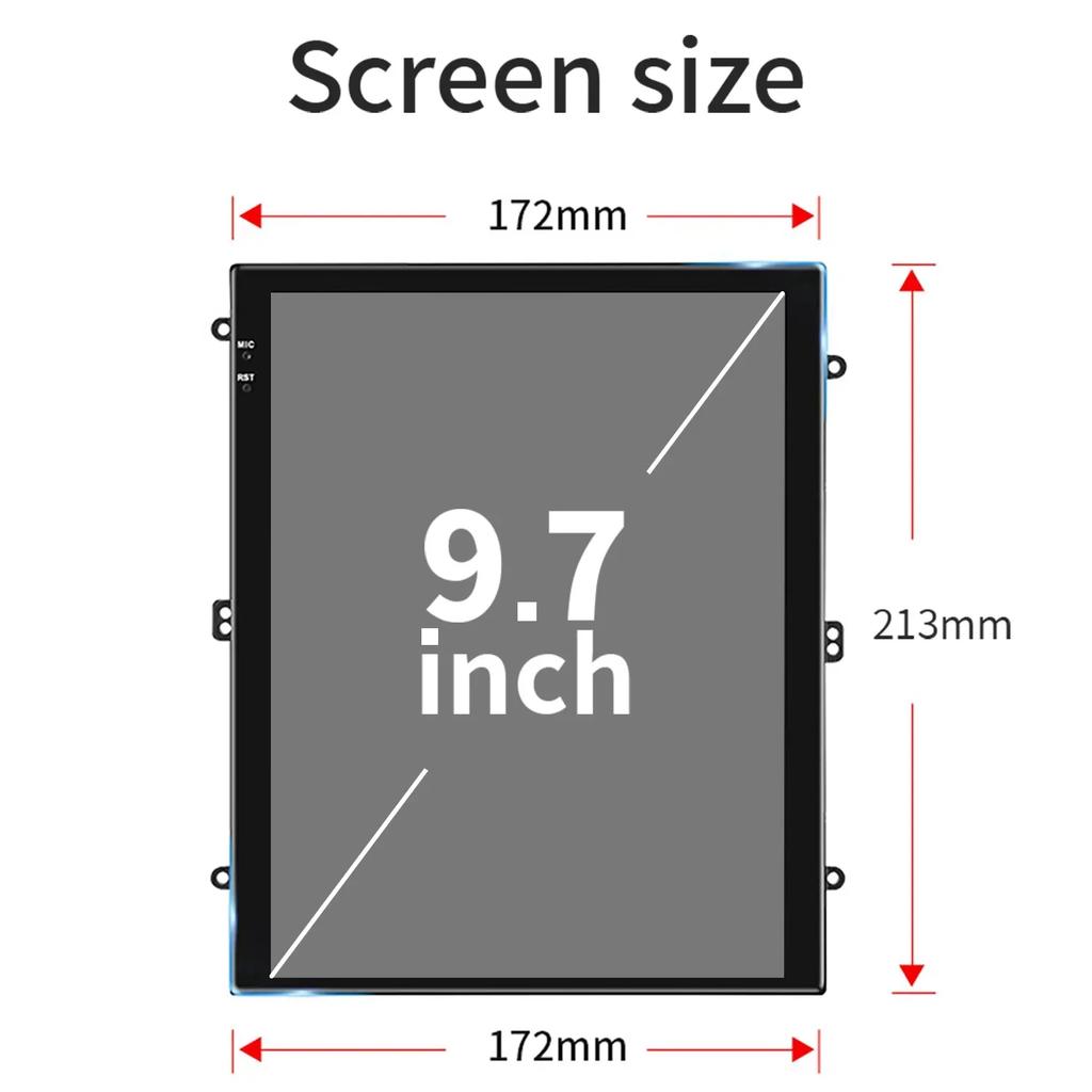 9.7inch Car Radio Android Multimedia Navigation CarPlay Android Auto 4G GPS Touch Screen Stereo For Honda Civic 2005-2012