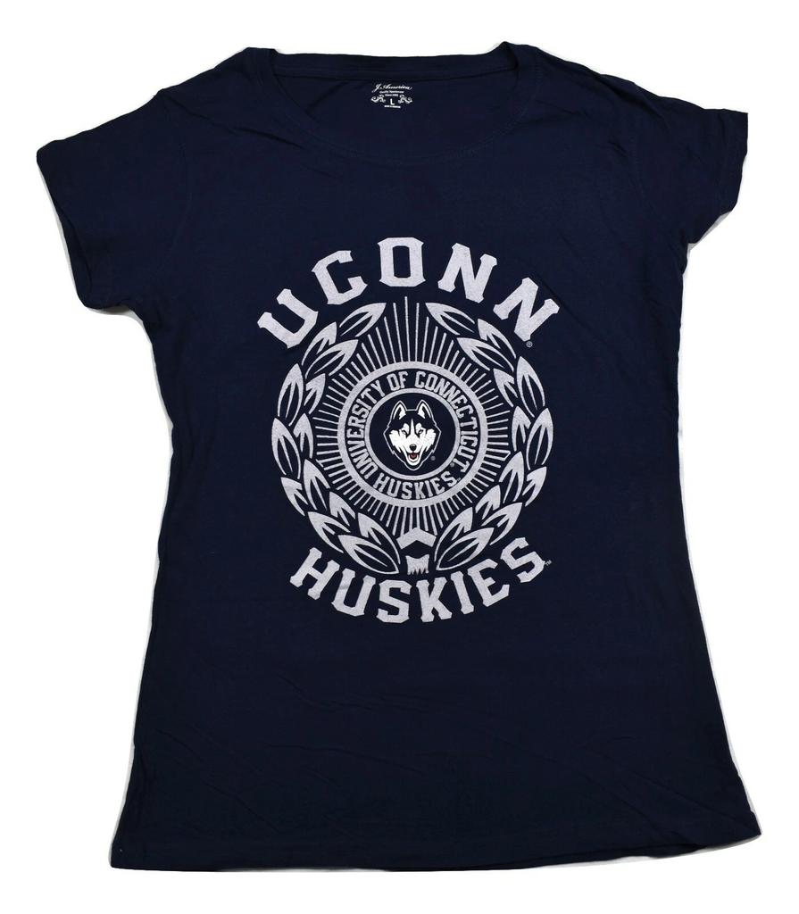 J. America Womens NCAA UCONN University Of Connecticut Huskies Shirt New L, 2XL