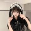 Niedliche Lolita Anime Haaraccessoires: Mehrfach verwendbare Schleifenspangen & Katzenohren-Stirnband für Frauen