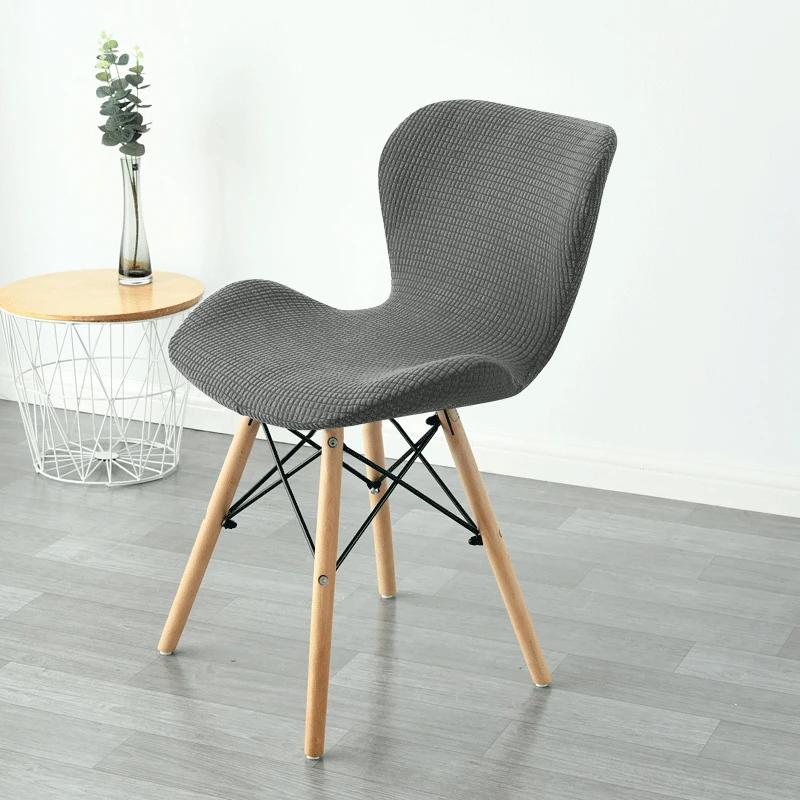 1pc Butterfly Curved Chair Cover Stretch Spandex Ant Chair Covers Elastic Polar Fleece Bar Stool Seat Slipcovers for Living Room