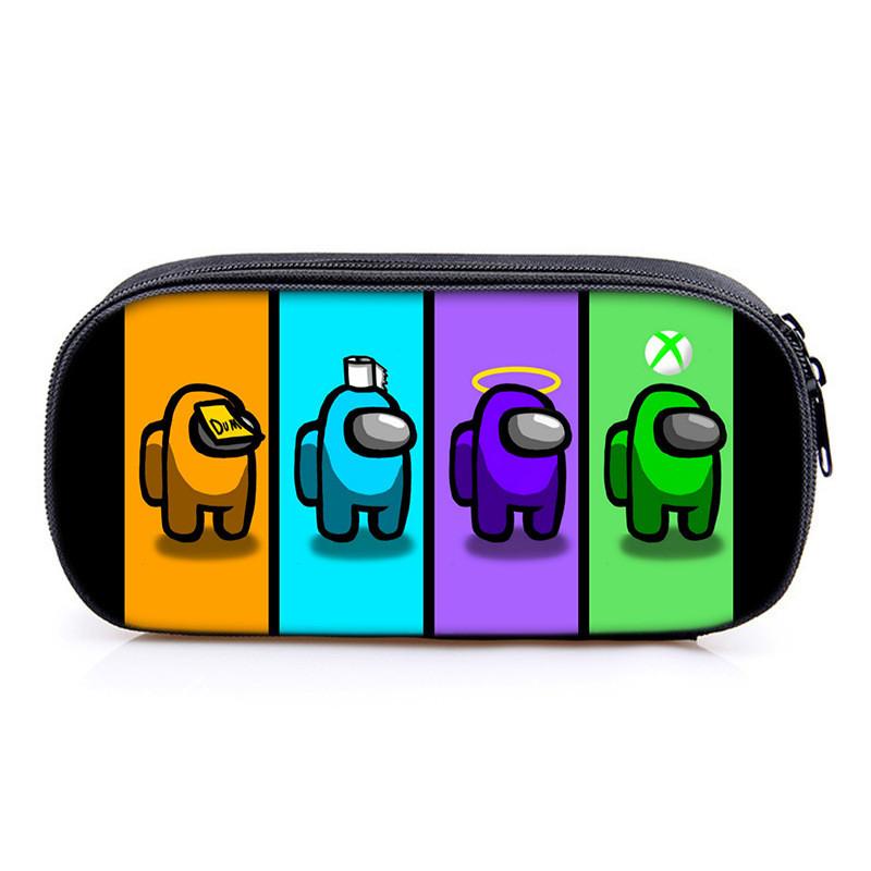 Among Us Game Characters Print Single Layer Stationery Storage Bag For Students