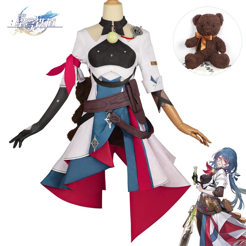 Honkai Rail Star Natasha Cosplay Costume Party Accessories Kilt Teddy Gift Bear